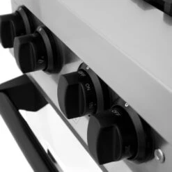 ZLINE Autograph Edition 36 In. 4.6 Cu. Ft. Legacy Dual Fuel Range With 6 Burner Gas Cooktop And Electric Convection Oven In Stainless Steel With White Matte Door And Matte Black Accents (RAZ-WM-36-MB)(Zline Autograph Edition 36 Legacy Dual Fuel Range Stainless Steel White Matte Matte Black Raz Wm 36 Mb) -Induction Cooktop Store zline stainless steel range RAZ WM 36 MB knobs detail bec768e8 b676 4de2 9136 015c84755fef