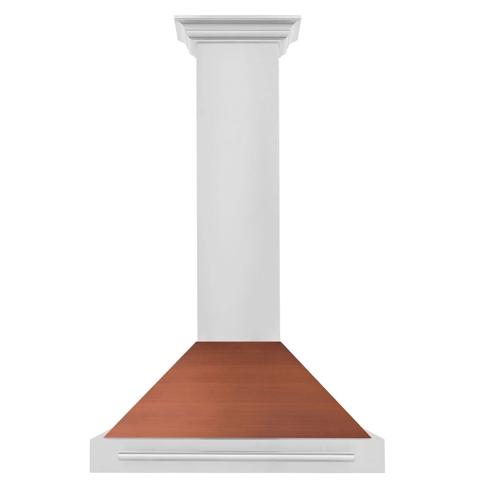 ZLINE 30 In. Convertible Stainless Steel Range Hood With Copper Shell And Stainless Steel Handle (KB4STX-C-30)(Zline 30 Wall Mount Range Hood Stainless Steel Copper Kb4stx C 30) 5 ZLINE 30 In. Convertible Stainless Steel Range Hood With Copper Shell And Stainless Steel Handle (KB4STX-C-30)(Zline 30 Wall Mount Range Hood Stainless Steel Copper Kb4stx C 30) - Image 5
