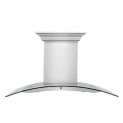 ZLINE 30 In. CrownSound™ Ducted Vent Wall Mount Range Hood In Stainless Steel And Glass With Built-in Bluetooth Speakers (KN4CRN-BT-30)(Zline 30 Wall Mount Range Hood Stainless Steel Crownsound Kn4crn Bt 30) 12 ZLINE 30 In. CrownSound™ Ducted Vent Wall Mount Range Hood In Stainless Steel And Glass With Built-in Bluetooth Speakers (KN4CRN-BT-30)(Zline 30 Wall Mount Range Hood Stainless Steel Crownsound Kn4crn Bt 30) -Induction Cooktop Store zline stainless steel wall mount range hood KN4CRN BT 36 front