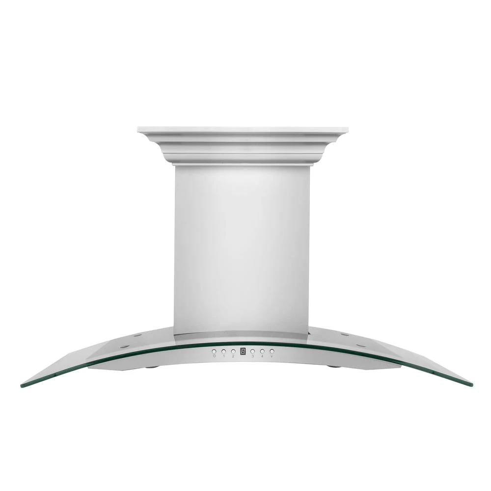 ZLINE 30 In. CrownSound™ Ducted Vent Wall Mount Range Hood In Stainless Steel And Glass With Built-in Bluetooth Speakers (KN4CRN-BT-30)(Zline 30 Wall Mount Range Hood Stainless Steel Crownsound Kn4crn Bt 30) 3 ZLINE 30 In. CrownSound™ Ducted Vent Wall Mount Range Hood In Stainless Steel And Glass With Built-in Bluetooth Speakers (KN4CRN-BT-30)(Zline 30 Wall Mount Range Hood Stainless Steel Crownsound Kn4crn Bt 30) - Image 3