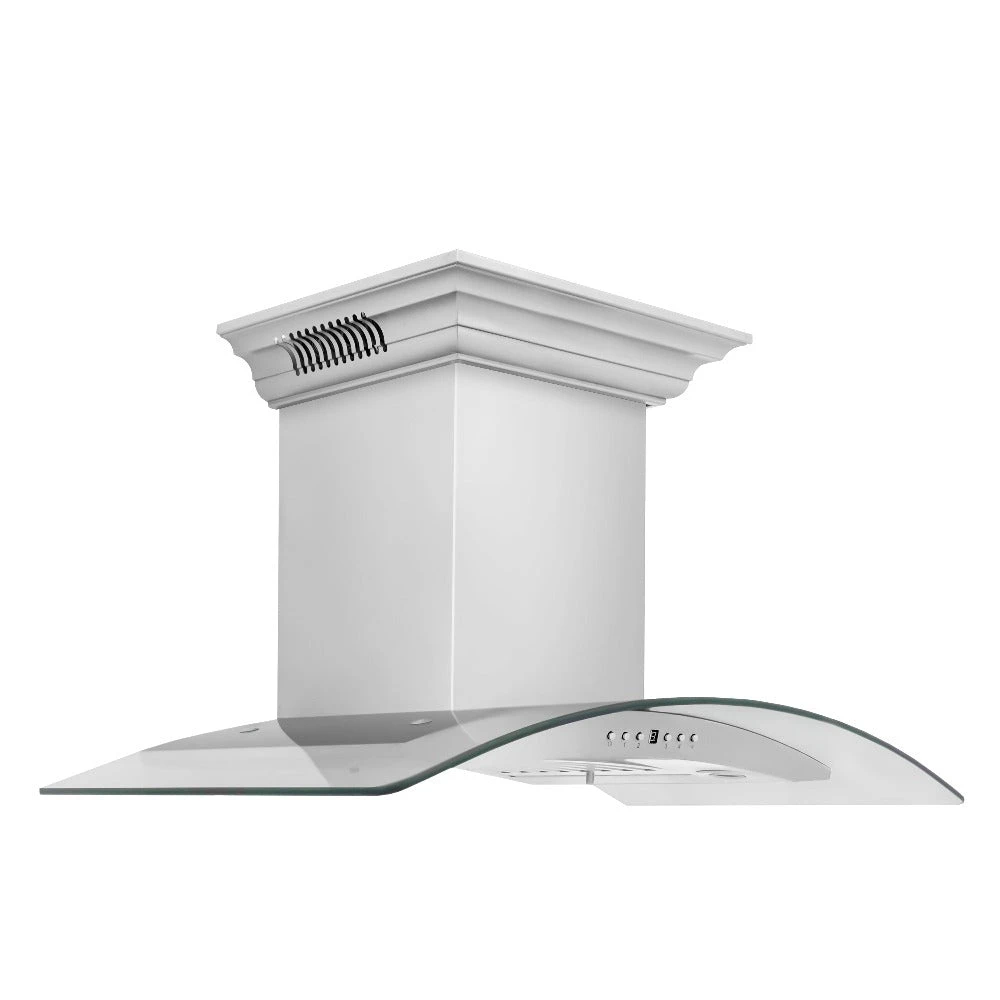 ZLINE 30 In. CrownSound™ Ducted Vent Wall Mount Range Hood In Stainless Steel And Glass With Built-in Bluetooth Speakers (KN4CRN-BT-30)(Zline 30 Wall Mount Range Hood Stainless Steel Crownsound Kn4crn Bt 30) 6 ZLINE 30 In. CrownSound™ Ducted Vent Wall Mount Range Hood In Stainless Steel And Glass With Built-in Bluetooth Speakers (KN4CRN-BT-30)(Zline 30 Wall Mount Range Hood Stainless Steel Crownsound Kn4crn Bt 30) - Image 6