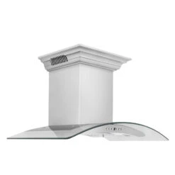 ZLINE 36 In. CrownSound™ Ducted Vent Wall Mount Range Hood In Stainless Steel And Glass With Built-in Bluetooth Speakers (KN4CRN-BT-36)(Zline 36 Wall Mount Range Hood Stainless Steel Crownsound Kn4crn Bt 36) -Induction Cooktop Store zline stainless steel wall mount range hood KN4CRN BT 36 main dcd6114c 0599 43f9 9974 afbe2db37b1a