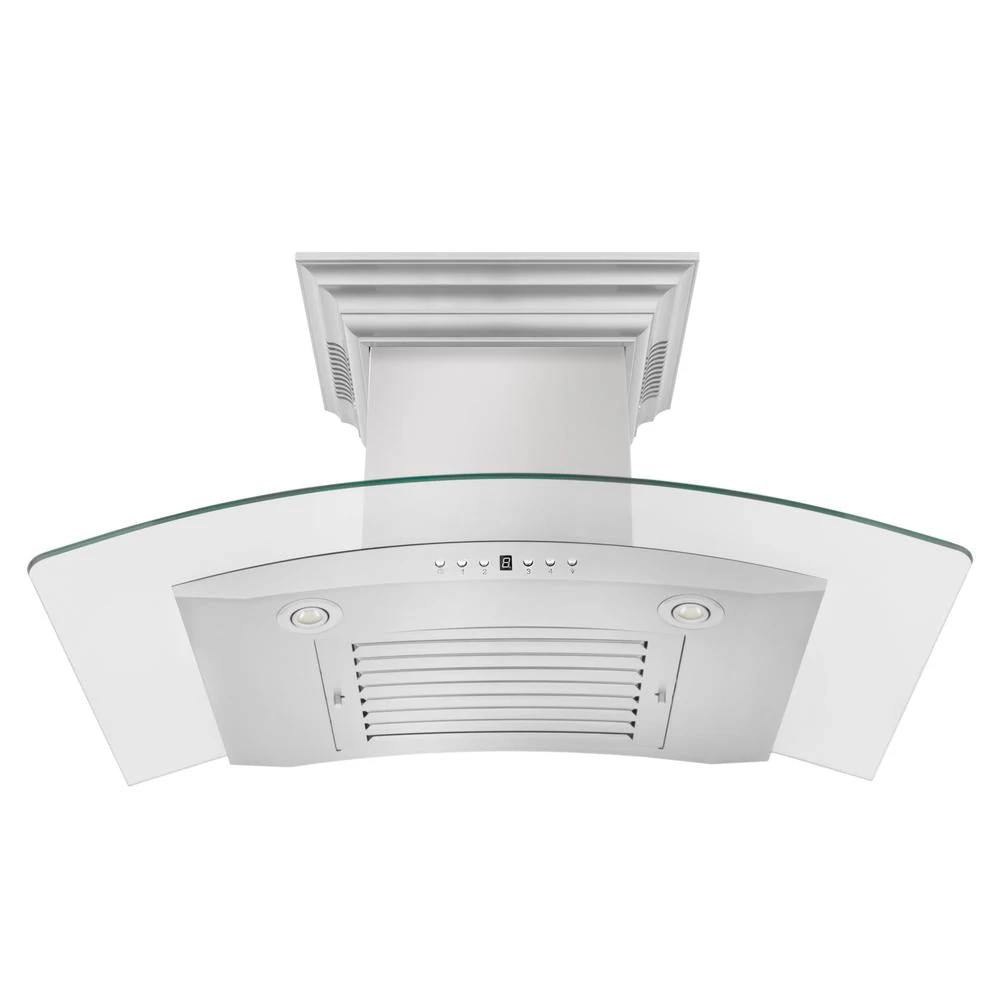 ZLINE 30 In. CrownSound™ Ducted Vent Wall Mount Range Hood In Stainless Steel And Glass With Built-in Bluetooth Speakers (KN4CRN-BT-30)(Zline 30 Wall Mount Range Hood Stainless Steel Crownsound Kn4crn Bt 30) 4 ZLINE 30 In. CrownSound™ Ducted Vent Wall Mount Range Hood In Stainless Steel And Glass With Built-in Bluetooth Speakers (KN4CRN-BT-30)(Zline 30 Wall Mount Range Hood Stainless Steel Crownsound Kn4crn Bt 30) - Image 4
