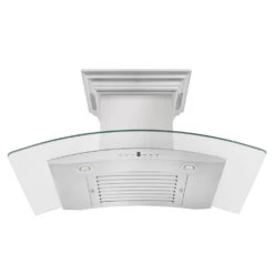 ZLINE 36 In. CrownSound™ Ducted Vent Wall Mount Range Hood In Stainless Steel And Glass With Built-in Bluetooth Speakers (KN4CRN-BT-36)(Zline 36 Wall Mount Range Hood Stainless Steel Crownsound Kn4crn Bt 36) -Induction Cooktop Store zline stainless steel wall mount range hood KN4CRN BT 36 under 511359af b8f6 4a9c 99dc 24bc61260221