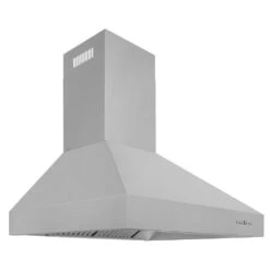 ZLINE 30 In. Professional Convertible Vent Wall Mount Range Hood In Stainless Steel (697-30)(Zline 30 Professional Wall Mount Range Hood Stainless Steel 697 30) -Induction Cooktop Store zline stainless steel wall mounted range hood 697 30 side under