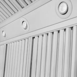 ZLINE 48 In. Professional Ducted Wall Mount Range Hood In Stainless Steel (697-48)(Zline 48 Professional Wall Mount Range Hood Stainless Steel 697 48) 15 ZLINE 48 In. Professional Ducted Wall Mount Range Hood In Stainless Steel (697-48)(Zline 48 Professional Wall Mount Range Hood Stainless Steel 697 48) -Induction Cooktop Store zline stainless steel wall mounted range hood 697 304 48 detail 2