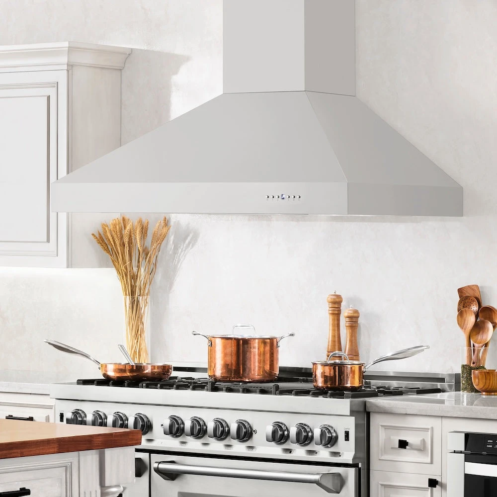 ZLINE 48 In. Professional Ducted Wall Mount Range Hood In Stainless Steel (697-48)(Zline 48 Professional Wall Mount Range Hood Stainless Steel 697 48) 2 ZLINE 48 In. Professional Ducted Wall Mount Range Hood In Stainless Steel (697-48)(Zline 48 Professional Wall Mount Range Hood Stainless Steel 697 48) - Image 2