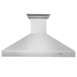 ZLINE 60 In. CrownSound™ Ducted Vent Professional Wall Mount Range Hood In Stainless Steel With Built-in Bluetooth Speakers (697CRN-BT-60)(Zline 60 Professional Wall Mount Range Hood Stainless Steel Crownsound 697crn Bt 60) 17 ZLINE 60 In. CrownSound™ Ducted Vent Professional Wall Mount Range Hood In Stainless Steel With Built-in Bluetooth Speakers (697CRN-BT-60)(Zline 60 Professional Wall Mount Range Hood Stainless Steel Crownsound 697crn Bt 60) -Induction Cooktop Store zline stainless steel wall mounted range hood 697304CRN BT 48 front 59d7d224 be35 4757 be03 72eb635ebfcf