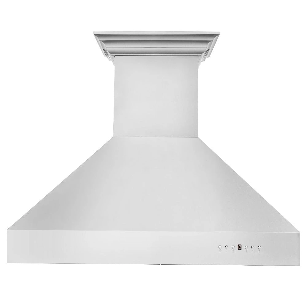 ZLINE 60 In. CrownSound™ Ducted Vent Professional Wall Mount Range Hood In Stainless Steel With Built-in Bluetooth Speakers (697CRN-BT-60)(Zline 60 Professional Wall Mount Range Hood Stainless Steel Crownsound 697crn Bt 60) 4 ZLINE 60 In. CrownSound™ Ducted Vent Professional Wall Mount Range Hood In Stainless Steel With Built-in Bluetooth Speakers (697CRN-BT-60)(Zline 60 Professional Wall Mount Range Hood Stainless Steel Crownsound 697crn Bt 60) - Image 4