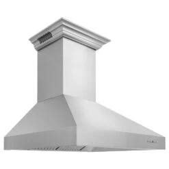 ZLINE 30 In. CrownSound™ Ducted Vent Wall Mount Range Hood In Stainless Steel With Built-in Bluetooth Speakers (697CRN-BT-30)(Zline 30 Wall Mount Range Hood Stainless Steel Crownsound 697crn Bt 30) 15 ZLINE 30 In. CrownSound™ Ducted Vent Wall Mount Range Hood In Stainless Steel With Built-in Bluetooth Speakers (697CRN-BT-30)(Zline 30 Wall Mount Range Hood Stainless Steel Crownsound 697crn Bt 30) -Induction Cooktop Store zline stainless steel wall mounted range hood 697CRN BT 36 main