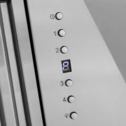 ZLINE 30 In. Stainless Steel Range Hood With Stainless Steel Handle (8654STX-30)(Zline 30 Wall Mount Range Hood Stainless Steel 8654stx 30) 16 ZLINE 30 In. Stainless Steel Range Hood With Stainless Steel Handle (8654STX-30)(Zline 30 Wall Mount Range Hood Stainless Steel 8654stx 30) -Induction Cooktop Store zline stainless steel wall mounted range hood 8654STX 30 button details