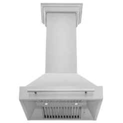 ZLINE 30 In. Stainless Steel Range Hood With Stainless Steel Handle (8654STX-30)(Zline 30 Wall Mount Range Hood Stainless Steel 8654stx 30) 14 ZLINE 30 In. Stainless Steel Range Hood With Stainless Steel Handle (8654STX-30)(Zline 30 Wall Mount Range Hood Stainless Steel 8654stx 30) -Induction Cooktop Store zline stainless steel wall mounted range hood 8654STX 30 front under