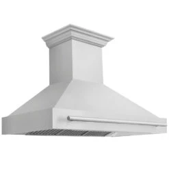 ZLINE 48 In. Stainless Steel Range Hood With Stainless Steel Handle (8654STX-48)(Zline 48 Wall Mount Range Hood Stainless Steel 8654stx 48)