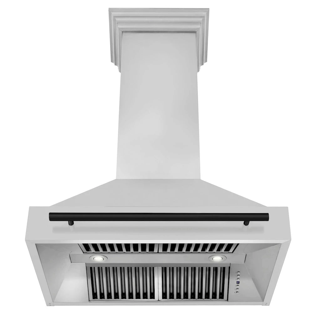 ZLINE Autograph Edition 36 In. Stainless Steel Range Hood With Stainless Steel Shell And Matte Black Handle (8654STZ-36-MB)(Zline Autograph Edition 36 Wall Mount Range Hood Stainless Steel Matte Black 8654stz 36 Mb) 5 ZLINE Autograph Edition 36 In. Stainless Steel Range Hood With Stainless Steel Shell And Matte Black Handle (8654STZ-36-MB)(Zline Autograph Edition 36 Wall Mount Range Hood Stainless Steel Matte Black 8654stz 36 Mb) - Image 5