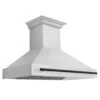 ZLINE Autograph Edition 48 In. Stainless Steel Range Hood With Stainless Steel Shell And Matte Black Handle (8654STZ-48-MB)(Zline Autograph Edition 48 Wall Mount Range Hood Stainless Steel Matte Black 8654stz 48 Mb)