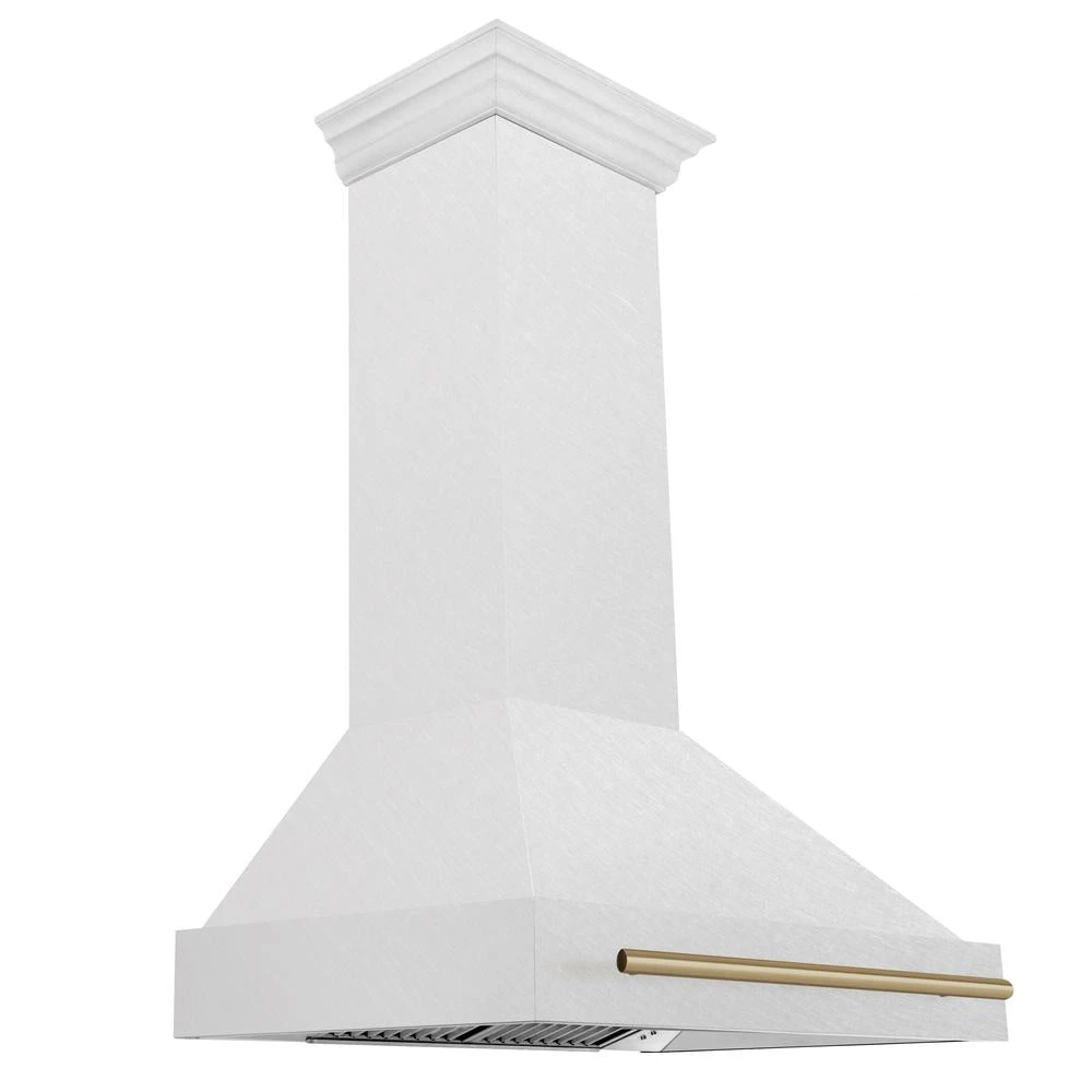 ZLINE Autograph Edition 36 In. Kitchen Package With Stainless Steel Dual Fuel Range With White Matte Door And Range Hood With Champagne Bronze Accents (2AKP-RAWMRH36-CB)(Zline Autograph Edition 36 Kitchen Package Stainless Steel White Matte Champagne Bronze 2akp Rawmrh36 Cb) 8 ZLINE Autograph Edition 36 In. Kitchen Package With Stainless Steel Dual Fuel Range With White Matte Door And Range Hood With Champagne Bronze Accents (2AKP-RAWMRH36-CB)(Zline Autograph Edition 36 Kitchen Package Stainless Steel White Matte Champagne Bronze 2akp Rawmrh36 Cb) - Image 8