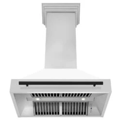 ZLINE Autograph Edition 36 In. Kitchen Package With Stainless Steel Dual Fuel Range With White Matte Door, Range Hood And Dishwasher With Matte Black Accents (3AKP-RAWMRHDWM36-MB)(Zline Autograph Edition 36 Kitchen Package Stainless Steel White Matte Matte Black 3akp Rawmrhdwm36 Mb) 32 ZLINE Autograph Edition 36 In. Kitchen Package With Stainless Steel Dual Fuel Range With White Matte Door, Range Hood And Dishwasher With Matte Black Accents (3AKP-RAWMRHDWM36-MB)(Zline Autograph Edition 36 Kitchen Package Stainless Steel White Matte Matte Black 3akp Rawmrhdwm36 Mb) -Induction Cooktop Store zline stainless steel wall mounted range hood 8654STZ WM36 MB front under 1