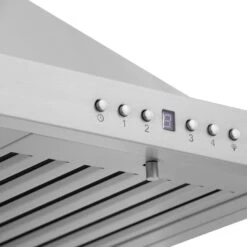 ZLINE 48 In. Convertible Vent Outdoor Approved Wall Mount Range Hood In Stainless Steel (KB-304-48)(Zline 48 Outdoor Approved Wall Mount Range Hood Stainless Steel Kb 304 48) -Induction Cooktop Store zline stainless steel wall mounted range hood KB 36 buttons detail 88b66a9d 4c0c 457b 976d 98a3e0f698f0