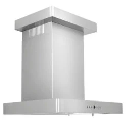 ZLINE 24 In. Convertible Vent Wall Mount Range Hood In Stainless Steel With Crown Molding (KECRN-24)(Zline 24 Wall Mount Range Hood Stainless Steel Crown Molding Kecrn 24)