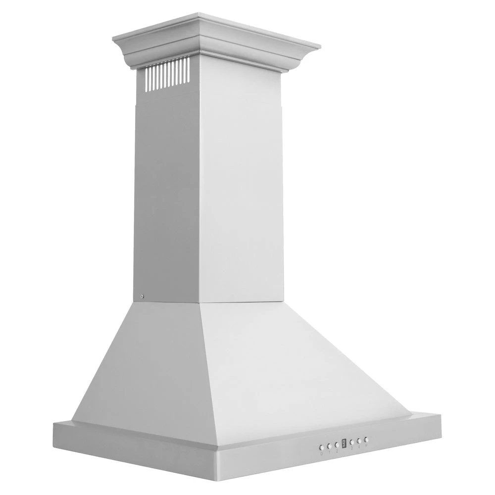 ZLINE 24 In. Convertible Vent Wall Mount Range Hood In Stainless Steel With Crown Molding (KBCRN-24)(Zline 24 Wall Mount Range Hood Stainless Steel Crown Molding Kbcrn 24) 5 ZLINE 24 In. Convertible Vent Wall Mount Range Hood In Stainless Steel With Crown Molding (KBCRN-24)(Zline 24 Wall Mount Range Hood Stainless Steel Crown Molding Kbcrn 24) - Image 5