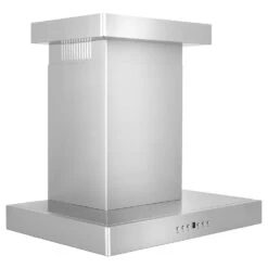 ZLINE 48 In. Convertible Vent Wall Mount Range Hood In Stainless Steel With Crown Molding (KECRN-48)(Zline 48 Wall Mount Range Hood Stainless Steel Crown Molding Kecrn 48) -Induction Cooktop Store zline stainless steel wall mounted range hood KBCRN 24 top side eba67cbc 1a44 418e 974e ff0ee955263b