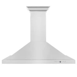 ZLINE 36 In. Convertible Vent Wall Mount Range Hood In Stainless Steel With Crown Molding (KBCRN-36)(Zline 36 Wall Mount Range Hood Stainless Steel Crown Molding Kbcrn 36) 12 ZLINE 36 In. Convertible Vent Wall Mount Range Hood In Stainless Steel With Crown Molding (KBCRN-36)(Zline 36 Wall Mount Range Hood Stainless Steel Crown Molding Kbcrn 36) -Induction Cooktop Store zline stainless steel wall mounted range hood KBCRN 36 front