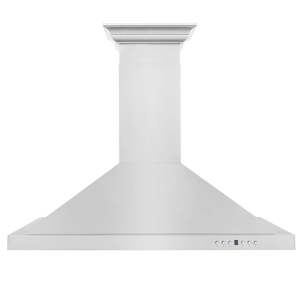 ZLINE 36 In. Convertible Vent Wall Mount Range Hood In Stainless Steel With Crown Molding (KBCRN-36)(Zline 36 Wall Mount Range Hood Stainless Steel Crown Molding Kbcrn 36) 3 ZLINE 36 In. Convertible Vent Wall Mount Range Hood In Stainless Steel With Crown Molding (KBCRN-36)(Zline 36 Wall Mount Range Hood Stainless Steel Crown Molding Kbcrn 36) - Image 3