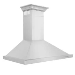 ZLINE 48 In. Convertible Vent Wall Mount Range Hood In Stainless Steel With Crown Molding (KBCRN-48)(Zline 48 Wall Mount Range Hood Stainless Steel Crown Molding Kbcrn 48) 13 ZLINE 48 In. Convertible Vent Wall Mount Range Hood In Stainless Steel With Crown Molding (KBCRN-48)(Zline 48 Wall Mount Range Hood Stainless Steel Crown Molding Kbcrn 48) -Induction Cooktop Store zline stainless steel wall mounted range hood KBCRN 36 top side d27d7ebb 908c 4717 b157 7cd29402518e