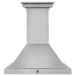ZLINE 24 In. CrownSound™ Ducted Vent Wall Mount Range Hood In Stainless Steel With Built-in Bluetooth Speakers (KBCRN-BT-24)(Zline 24 Wall Mount Range Hood Stainless Steel Crownsound Kbcrn Bt 24) -Induction Cooktop Store zline stainless steel wall mounted range hood KBCRN BT 24 front