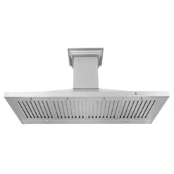 ZLINE 48 In. CrownSound™ Ducted Vent Wall Mount Range Hood In Stainless Steel With Built-in Bluetooth Speakers (KBCRN-BT-48)(Zline 48 Wall Mount Range Hood Stainless Steel Crownsound Kbcrn Bt 48) 20 ZLINE 48 In. CrownSound™ Ducted Vent Wall Mount Range Hood In Stainless Steel With Built-in Bluetooth Speakers (KBCRN-BT-48)(Zline 48 Wall Mount Range Hood Stainless Steel Crownsound Kbcrn Bt 48) -Induction Cooktop Store zline stainless steel wall mounted range hood KBCRN BT 48 front under