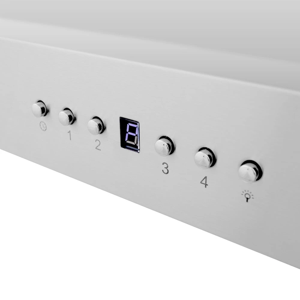 ZLINE 48 In. CrownSound™ Ducted Vent Wall Mount Range Hood In Stainless Steel With Built-in Bluetooth Speakers (KECRN-BT-48)(Zline 48 Wall Mount Range Hood Stainless Steel Crownsound Kecrn Bt 48) 7 ZLINE 48 In. CrownSound™ Ducted Vent Wall Mount Range Hood In Stainless Steel With Built-in Bluetooth Speakers (KECRN-BT-48)(Zline 48 Wall Mount Range Hood Stainless Steel Crownsound Kecrn Bt 48) - Image 7