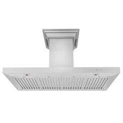 ZLINE 48 In. CrownSound™ Ducted Vent Wall Mount Range Hood In Stainless Steel With Built-in Bluetooth Speakers (KECRN-BT-48)(Zline 48 Wall Mount Range Hood Stainless Steel Crownsound Kecrn Bt 48) 18 ZLINE 48 In. CrownSound™ Ducted Vent Wall Mount Range Hood In Stainless Steel With Built-in Bluetooth Speakers (KECRN-BT-48)(Zline 48 Wall Mount Range Hood Stainless Steel Crownsound Kecrn Bt 48) -Induction Cooktop Store zline stainless steel wall mounted range hood KECRN BT 48 front under