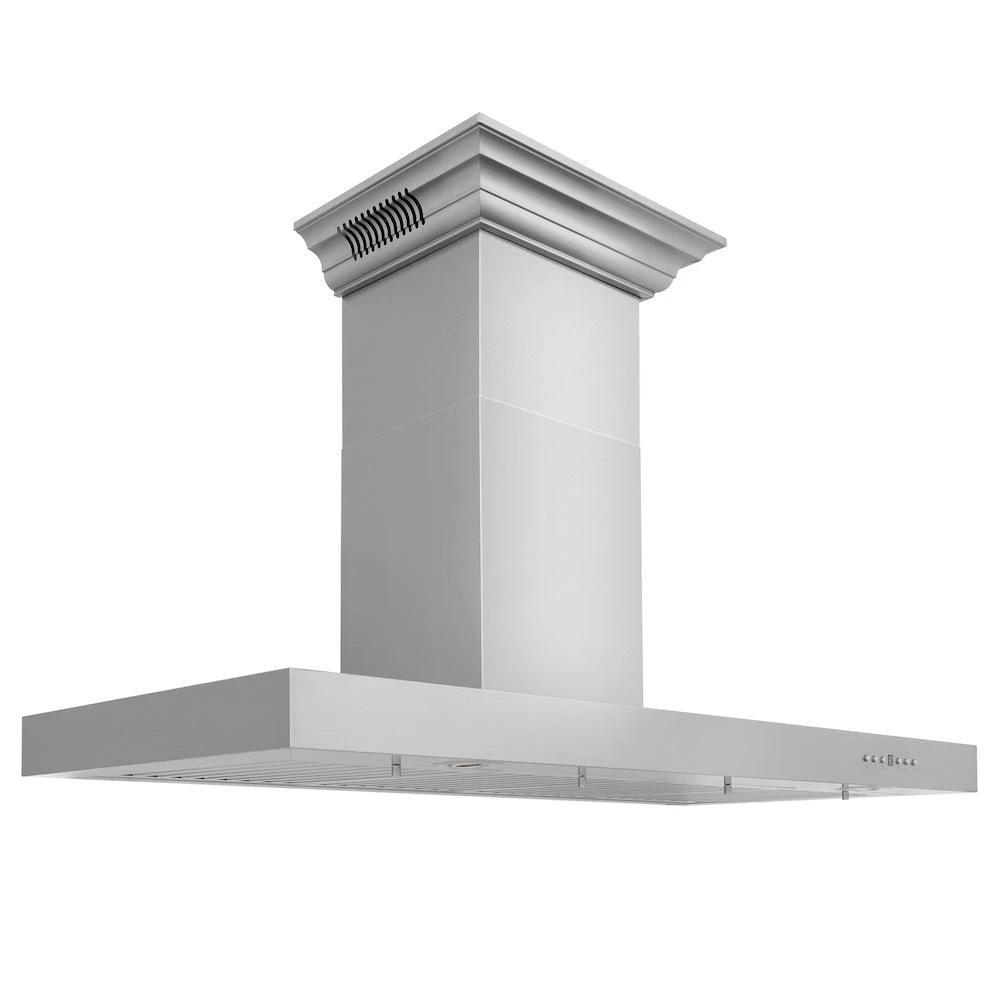 ZLINE 48 In. CrownSound™ Ducted Vent Wall Mount Range Hood In Stainless Steel With Built-in Bluetooth Speakers (KECRN-BT-48)(Zline 48 Wall Mount Range Hood Stainless Steel Crownsound Kecrn Bt 48) 4 ZLINE 48 In. CrownSound™ Ducted Vent Wall Mount Range Hood In Stainless Steel With Built-in Bluetooth Speakers (KECRN-BT-48)(Zline 48 Wall Mount Range Hood Stainless Steel Crownsound Kecrn Bt 48) - Image 4