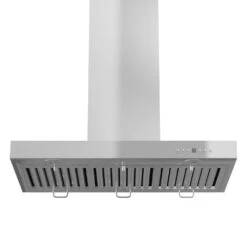 ZLINE 36 In. Convertible Vent Wall Mount Range Hood In Stainless Steel With Crown Molding (KECRN-36)(Zline 36 Wall Mount Range Hood Stainless Steel Crown Molding Kecrn 36) -Induction Cooktop Store zline stainless steel wall mounted range hood KECRN underneath