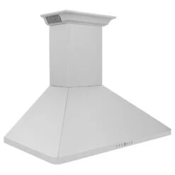 ZLINE 30 In. CrownSound™ Ducted Vent Wall Mount Range Hood In Stainless Steel With Built-in Bluetooth Speakers (KF1CRN-BT-30)(Zline 30 Wall Mount Range Hood Stainless Steel Crownsound Kf1crn Bt 30) 17 ZLINE 30 In. CrownSound™ Ducted Vent Wall Mount Range Hood In Stainless Steel With Built-in Bluetooth Speakers (KF1CRN-BT-30)(Zline 30 Wall Mount Range Hood Stainless Steel Crownsound Kf1crn Bt 30) -Induction Cooktop Store zline stainless steel wall mounted range hood KF1CRN BT 36 side 4a385576 fbdf 4c01 b4ae 56c4032e0f2a