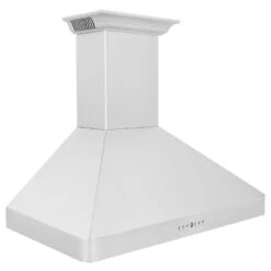 ZLINE 30 In. CrownSound™ Ducted Vent Wall Mount Range Hood In Stainless Steel With Built-in Bluetooth Speakers (KF2CRN-BT-30)(Zline 30 Wall Mount Range Hood Stainless Steel Crownsound Kf2crn Bt 30) -Induction Cooktop Store zline stainless steel wall mounted range hood KF2CRN BT 36 side 5d3af26c fc26 4311 99cf 9c3d6d05c212