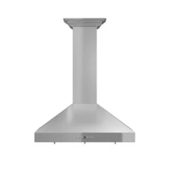 ZLINE 48 In. Convertible Vent Wall Mount Range Hood In Stainless Steel With Crown Molding (KL3CRN-48)(Zline 48 Wall Mount Range Hood Stainless Steel Crown Molding Kl3crn 48) -Induction Cooktop Store zline stainless steel wall mounted range hood KL3CRN front e5cb4b79 0bfe 4ac4 9a56 36ddb55f2d6d