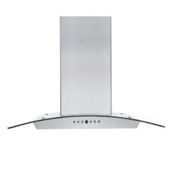 ZLINE 36 In. Convertible Vent Wall Mount Range Hood In Stainless Steel And Glass With Crown Molding (KZCRN-36)(Zline 36 Wall Mount Range Hood Stainless Steel Glass Crown Molding Kzcrn 36) -Induction Cooktop Store zline stainless steel wall mounted range hood KZ new front