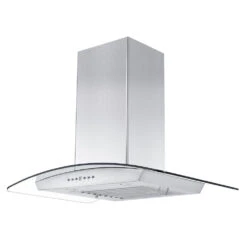ZLINE 36 In. Convertible Vent Wall Mount Range Hood In Stainless Steel And Glass With Crown Molding (KZCRN-36)(Zline 36 Wall Mount Range Hood Stainless Steel Glass Crown Molding Kzcrn 36) -Induction Cooktop Store zline stainless steel wall mounted range hood KZ new side under