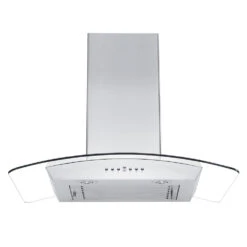 ZLINE 36 In. Convertible Vent Wall Mount Range Hood In Stainless Steel And Glass With Crown Molding (KZCRN-36)(Zline 36 Wall Mount Range Hood Stainless Steel Glass Crown Molding Kzcrn 36) -Induction Cooktop Store zline stainless steel wall mounted range hood KZ new under