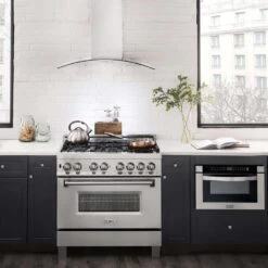 ZLINE 36 In. Convertible Vent Wall Mount Range Hood In Stainless Steel And Glass (KN4-36)(Zline 36 Wall Mount Range Hood Stainless Steel Glass Kn4 36) -Induction Cooktop Store zline wall mount range hood in stainless steel glass kn4 range hoods zline kitchen and bath 230914 e937d012 8424 4223 bdbf 5f8cc1ba9016