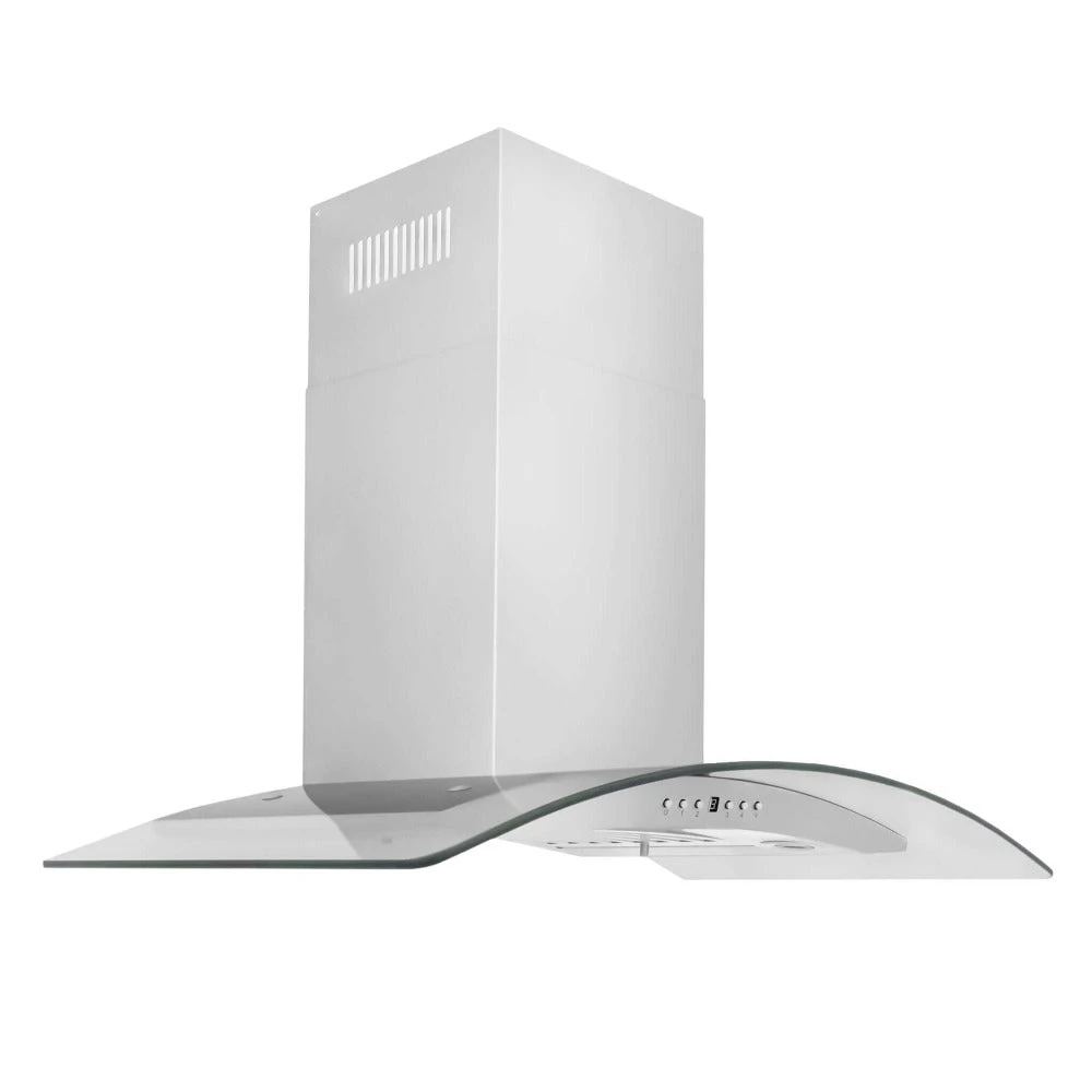 ZLINE 30 In. Convertible Vent Wall Mount Range Hood In Stainless Steel And Glass (KN4-30)(Zline 30 Wall Mount Range Hood Stainless Steel Glass Kn4 30) 5 ZLINE 30 In. Convertible Vent Wall Mount Range Hood In Stainless Steel And Glass (KN4-30)(Zline 30 Wall Mount Range Hood Stainless Steel Glass Kn4 30) - Image 5