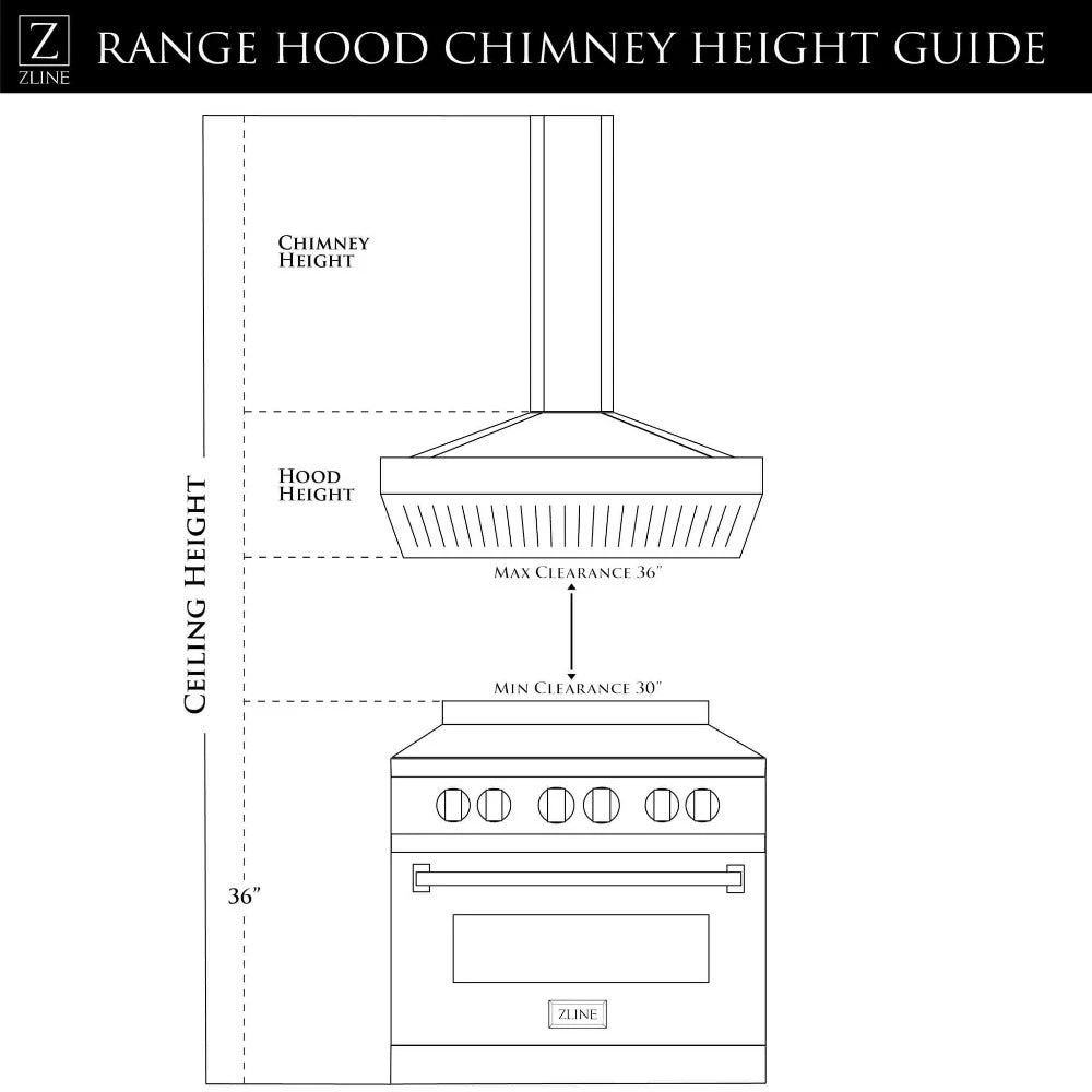 ZLINE 30 In. Convertible Vent Wall Mount Range Hood In Stainless Steel And Glass (KN4-30)(Zline 30 Wall Mount Range Hood Stainless Steel Glass Kn4 30) 12 ZLINE 30 In. Convertible Vent Wall Mount Range Hood In Stainless Steel And Glass (KN4-30)(Zline 30 Wall Mount Range Hood Stainless Steel Glass Kn4 30) - Image 12