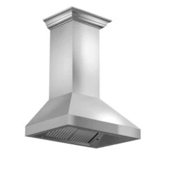 ZLINE 30 In. Professional Convertible Vent Wall Mount Range Hood In Stainless Steel With Crown Molding (597CRN-30)(Zline 30 Professional Wall Mount Range Hood Stainless Steel Crown Molding 597crn 30) -Induction Cooktop Store zline wall mount range hood in stainless steel with crown molding 597crn range hoods zline kitchen and bath 896489 89129601 6969 41b0 971f 0b26adde3c36