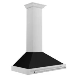 ZLINE 36 In. Convertible Stainless Steel Range Hood With Black Matte Shell And Stainless Steel Handle (KB4STX-BLM-36)(Zline 36 Wall Mount Range Hood Stainless Steel Black Matte Kb4stx Blm 36) 12 ZLINE 36 In. Convertible Stainless Steel Range Hood With Black Matte Shell And Stainless Steel Handle (KB4STX-BLM-36)(Zline 36 Wall Mount Range Hood Stainless Steel Black Matte Kb4stx Blm 36) -Induction Cooktop Store zline wall mount stainless steel black matte range hood KB4STX BLM36 sidecopy 9893a050 fbc8 42b1 9128 ff68c6963409